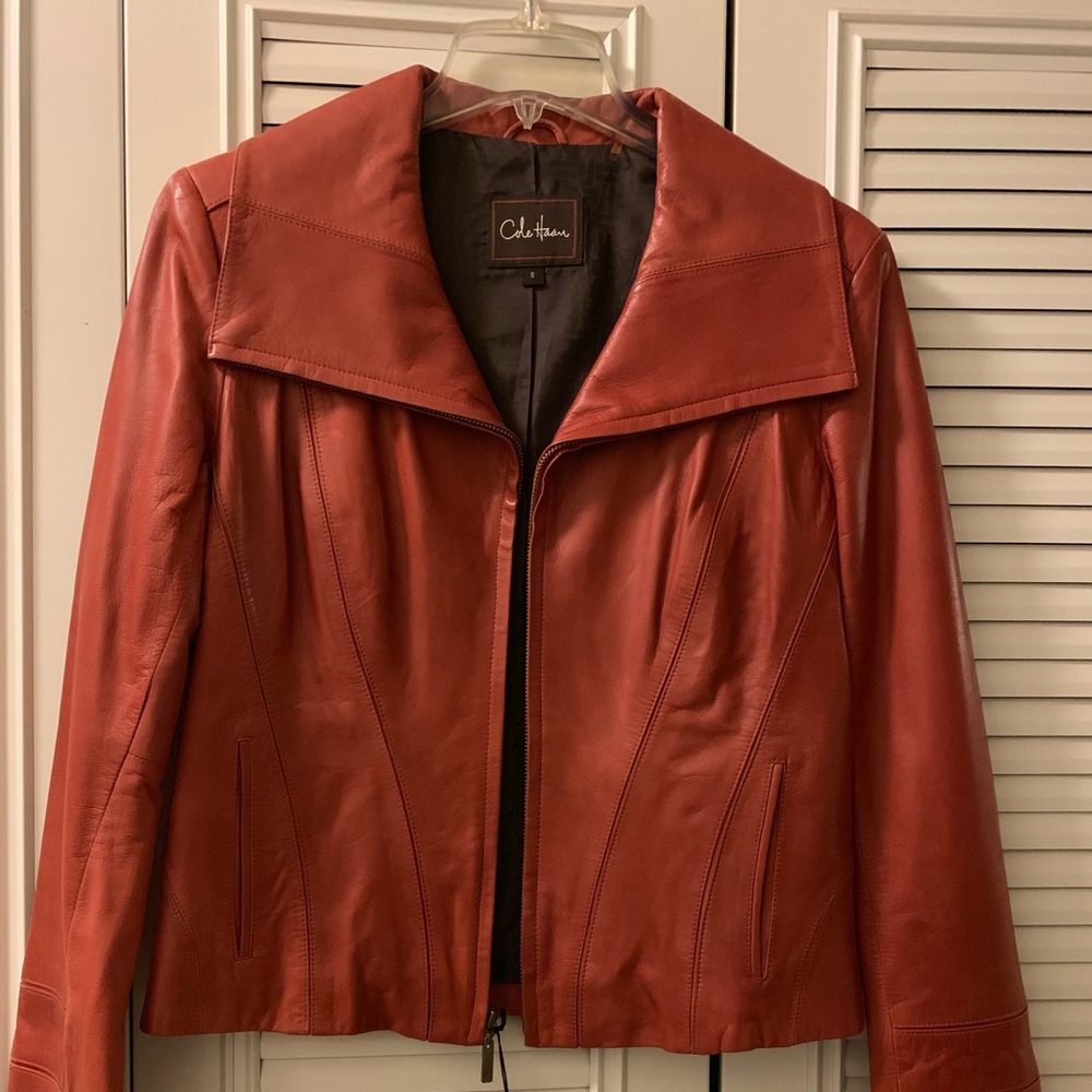 Cole Haan Leather Jacket - never worn.